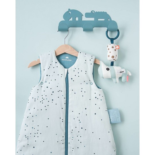 Done by Deer - Sacco Nanna Invernale, 90 cm - TOG 2.5, Dreamy Dots - Colore: Bianco