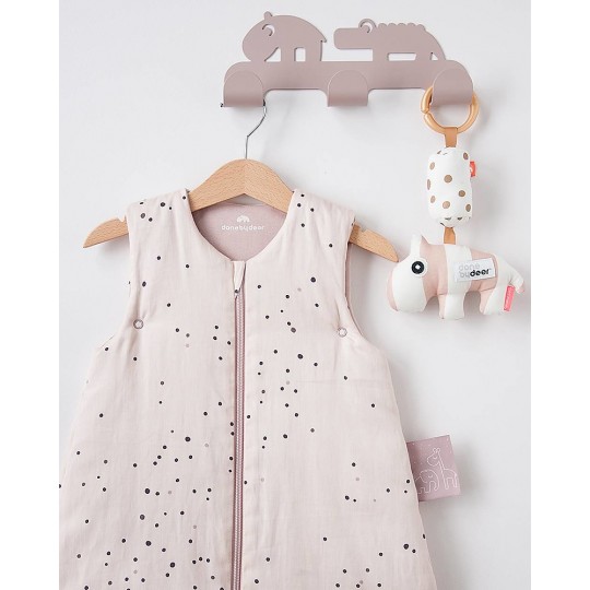 Done by Deer - Sacco Nanna Invernale, 90 cm - TOG 2.5, Dreamy Dots - Colore: Bianco