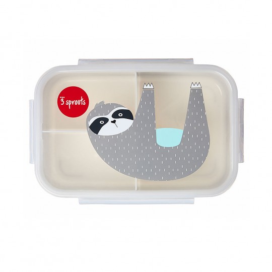 3 Sprouts - Porta Pranzo Bento 3 Scomparti - Disegno: Bradipo