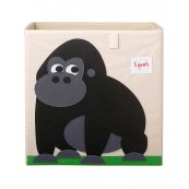 3 Sprouts - Contenitore Portaoggetti  - Compatibile con scaffali Ikea Kallax e EKET! - Disegno: Gorilla