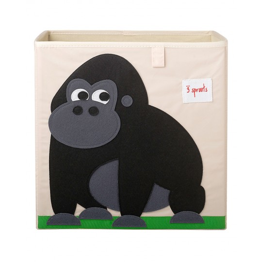 3 Sprouts - Contenitore Portaoggetti  - Compatibile con scaffali Ikea Kallax e EKET! - Disegno: Gorilla