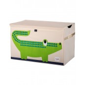 3 Sprouts - Baule Portagiochi  - Riordina la Cameretta con Fantasia - Disegno: Coccodrillo