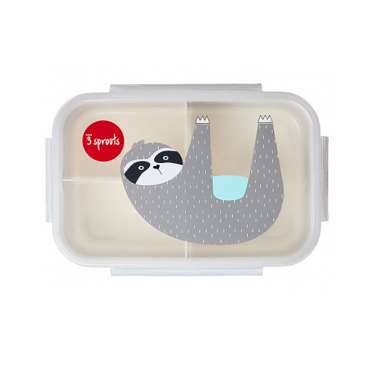 3 Sprouts - Porta Pranzo Bento 3 Scomparti - Disegno: Bradipo