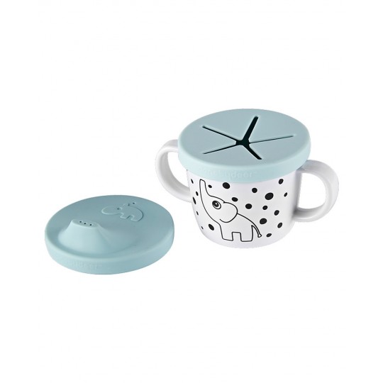 Done by Deer - Tazza Spout 2in1 Bevi o Mangia Elphee - Colore: Celeste
