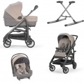 Inglesina - Sistema Quattro Trilogy + Huggy con telaio City ardesia - Colore Inglesina: antigua blue