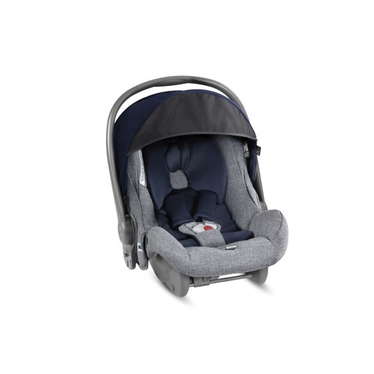 Inglesina - Sistema Quattro Trilogy + Huggy con telaio City bianco - Colore Inglesina: antigua blue