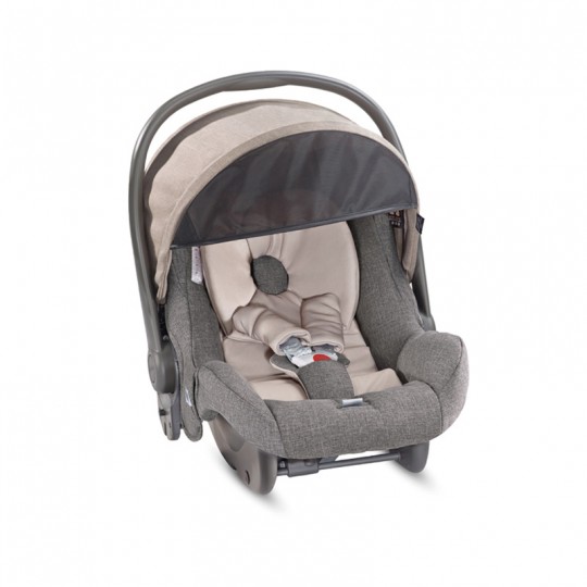Inglesina - Sistema Quattro Trilogy + Huggy con telaio City bianco - Colore Inglesina: bermuda beige