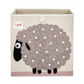 3 Sprouts - Contenitore Portaoggetti  - Compatibile con scaffali Ikea Kallax e EKET! - Disegno: Pecora