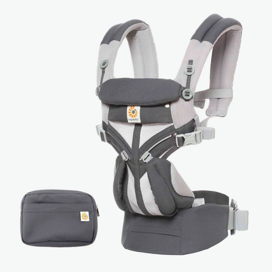 Ergababy - Marsupio Omni 360 - Colori Ergobaby: cool air carbon grey