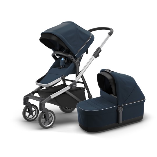 Duo passeggino Thule Sleek + Thule Bassinet (Passeggino + navicella) - Colore Thule: Navy blue