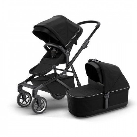 Duo passeggino Thule Sleek + Thule Bassinet (Passeggino + navicella) - Colore Thule: Grey melange