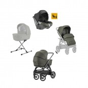 Inglesina - Sistema Quattro Aptica XT + Darwin i-Size COMPLETO DI TELAIO - Colore Inglesina: Horizon grey