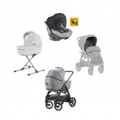 Inglesina - Sistema Quattro Aptica XT + Darwin i-Size COMPLETO DI TELAIO - Colore Inglesina: Horizon grey