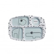 Done by Deer - Piatto a Scomparti Happy Dots