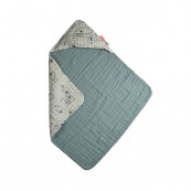 Done by Deer - Accappatoio triangolo SEA FRIENDS 70x70cm - Colore: Blu