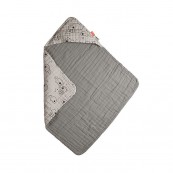 Done by Deer - Accappatoio triangolo SEA FRIENDS 70x70cm - Colore: Grigio