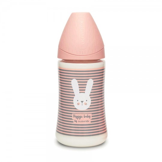 Suavinex - Biberon Hygge 270ml flusso regolabile - Colori Suavinex: Rosa
