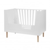 Done By Deer - Lettino Trasformabile 4in1 con Sbarre - 60x120 cm - Colore: Bianco