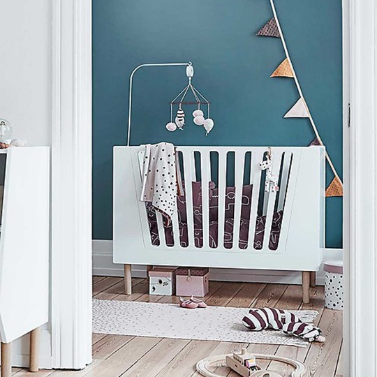 Done By Deer - Lettino Trasformabile 4in1 con Sbarre - 60x120 cm - Colore: Bianco