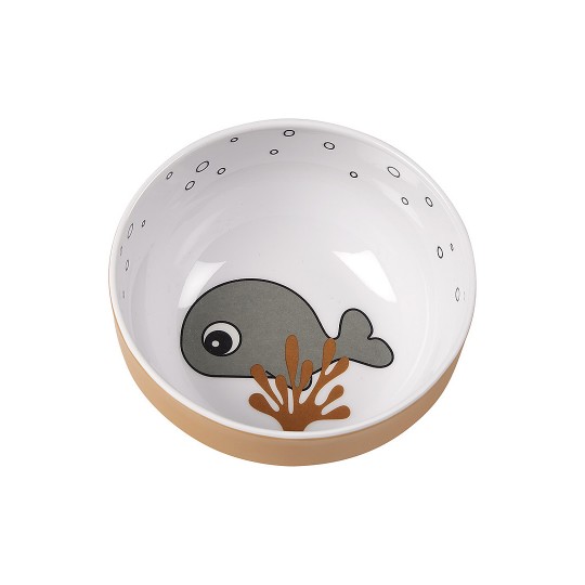 Done By Deer - Mini-Ciotola Yummy Sea Friends - Colore: Grigio/Mostarda