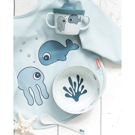 Done by Deer - Set Pappa First Meal Sea Friends - Colore: Blu