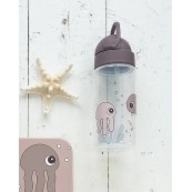 Done By Deer - Borraccia Antigoccia Sea Friends - Colore: Mostarda
