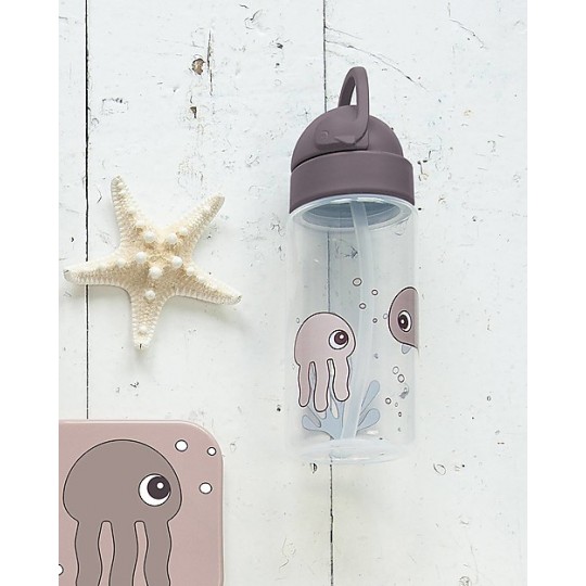 Done By Deer - Borraccia Antigoccia Sea Friends - Colore: Mostarda