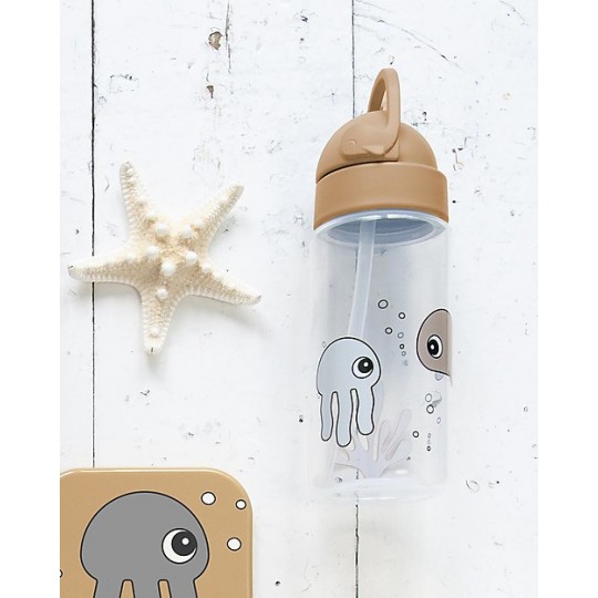 Done By Deer - Borraccia Antigoccia Sea Friends - Colore: Mostarda