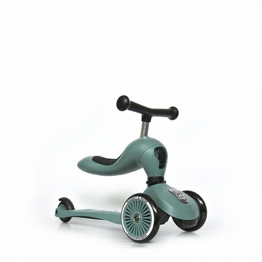 Scoot & Ride - Monopattino e Triciclo 2 in 1 Highwaykick 1 - Colore: Forest