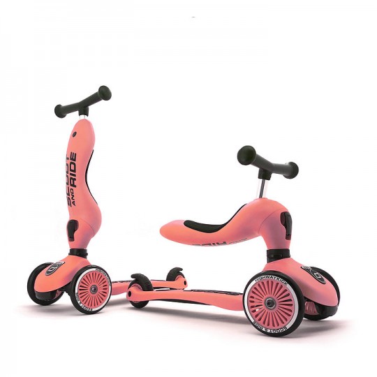 Scoot & Ride - Monopattino e Triciclo 2 in 1 Highwaykick 1 - Colore: Peach