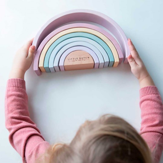Little Dutch - Arcobaleno in legno - Colore: Rosa