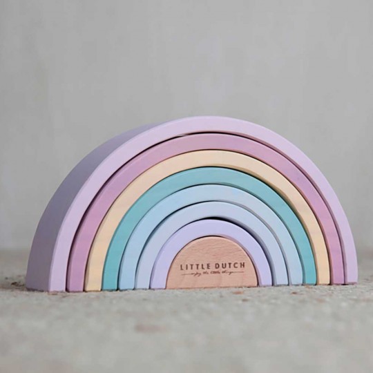 Little Dutch - Arcobaleno in legno - Colore: Rosa