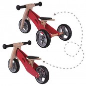 Udeas - Bici senza pedali cavalcabile 2 in 1 - Colore: Rosso