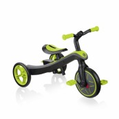 Globber - Explorer Trike 4in1 - da triciclo a balance bike - Colore: Lime