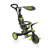 Globber - Explorer Trike 4in1 - da triciclo a balance bike - Colore: Lime