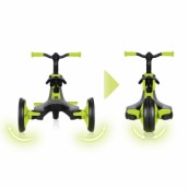 Globber - Explorer Trike 4in1 - da triciclo a balance bike - Colore: Lime
