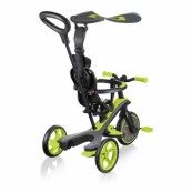 Globber - Explorer Trike 4in1 - da triciclo a balance bike - Colore: Lime