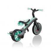 Globber - Explorer Trike 4in1 - da triciclo a balance bike - Colore: Menta