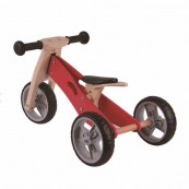 Udeas - Bici senza pedali cavalcabile 2 in 1 - Colore: Rosso