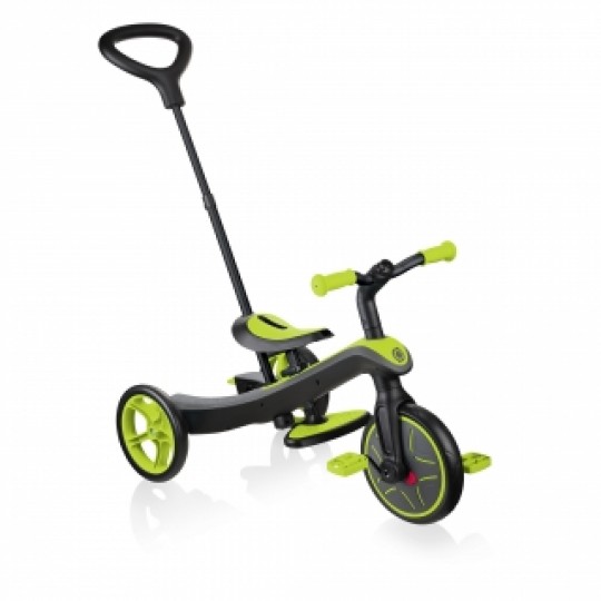 Globber - Explorer Trike 4in1 - da triciclo a balance bike - Colore: Lime