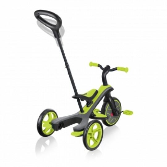 Globber - Explorer Trike 4in1 - da triciclo a balance bike - Colore: Lime