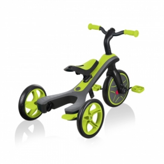 Globber - Explorer Trike 4in1 - da triciclo a balance bike - Colore: Lime