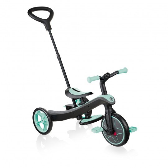 Globber - Explorer Trike 4in1 - da triciclo a balance bike - Colore: Menta