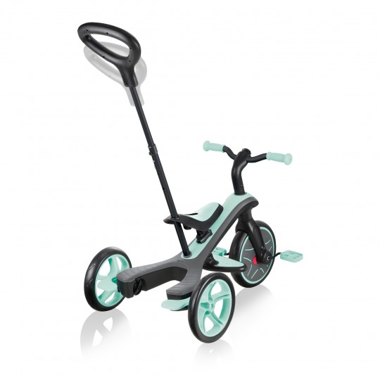 Globber - Explorer Trike 4in1 - da triciclo a balance bike - Colore: Menta