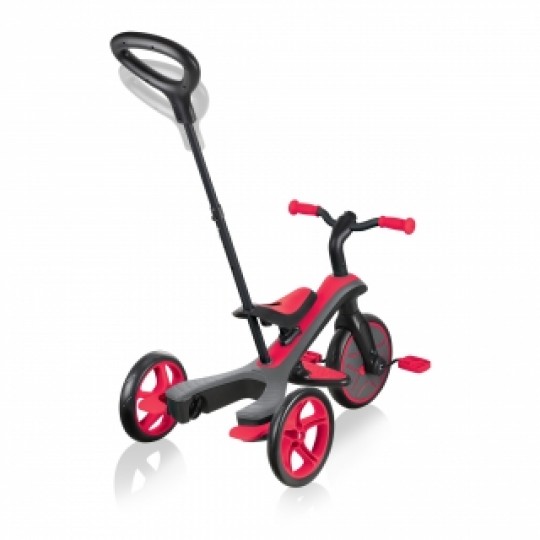 Globber - Explorer Trike 4in1 - da triciclo a balance bike - Colore: Rosso
