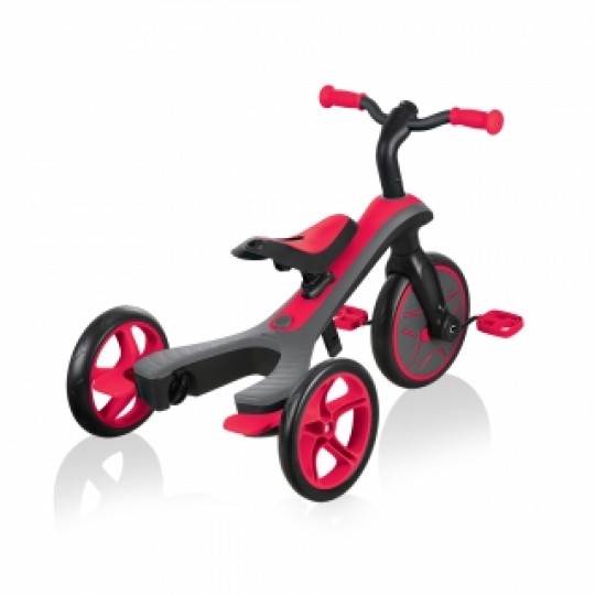 Globber - Explorer Trike 4in1 - da triciclo a balance bike - Colore: Rosso