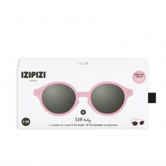 Izipizi - Occhiali da sole BABY 0-9 MESI - Colore Izipizi: Pastel Pink