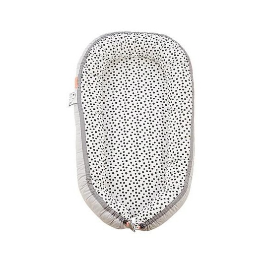 Done by Deer - Riduttore per lettino Cozy Nest - Colore: Happy dots grey