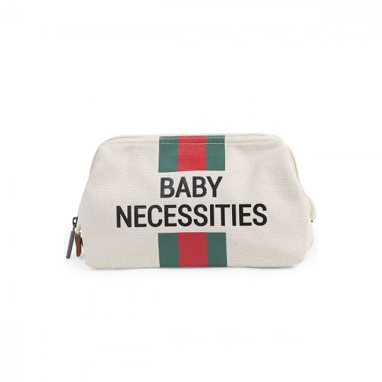 Childhome - Baby Necessities Beauty Case - Colori Childhome: Righe rosse e verdi