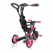 Globber - Explorer Trike 4in1 - da triciclo a balance bike - Colore: Rosa